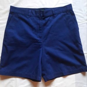 Lauren Ralph Lauren Blue Flat Front Chino Pants Women's Size: 8